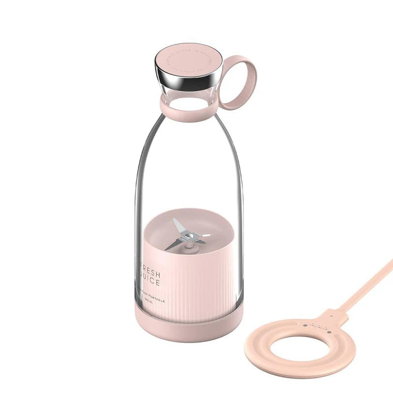 MIKO NICE Portable Mini Personal Blender – Wireless Electric Smoothie & Juice Maker, 350ml, USB Rechargeable