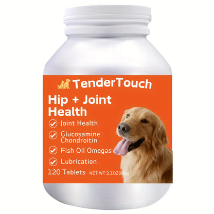 Dog Hip & Joint Supplement with Glucosamine, Chondroitin & Vitamin A – Daily Support for Dogs