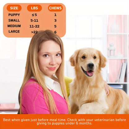 Dog Hip & Joint Supplement with Glucosamine, Chondroitin & Vitamin A – Daily Support for Dogs