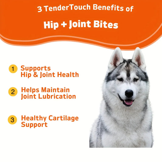 Dog Hip & Joint Supplement with Glucosamine, Chondroitin & Vitamin A – Daily Support for Dogs