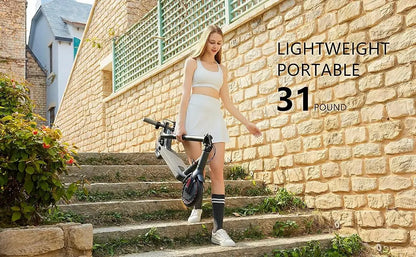 AOVOPRO G5.0 Foldable Electric Scooter – 350W Motor, 19 MPH, 16–21 Mile Range, 8.5" Tires