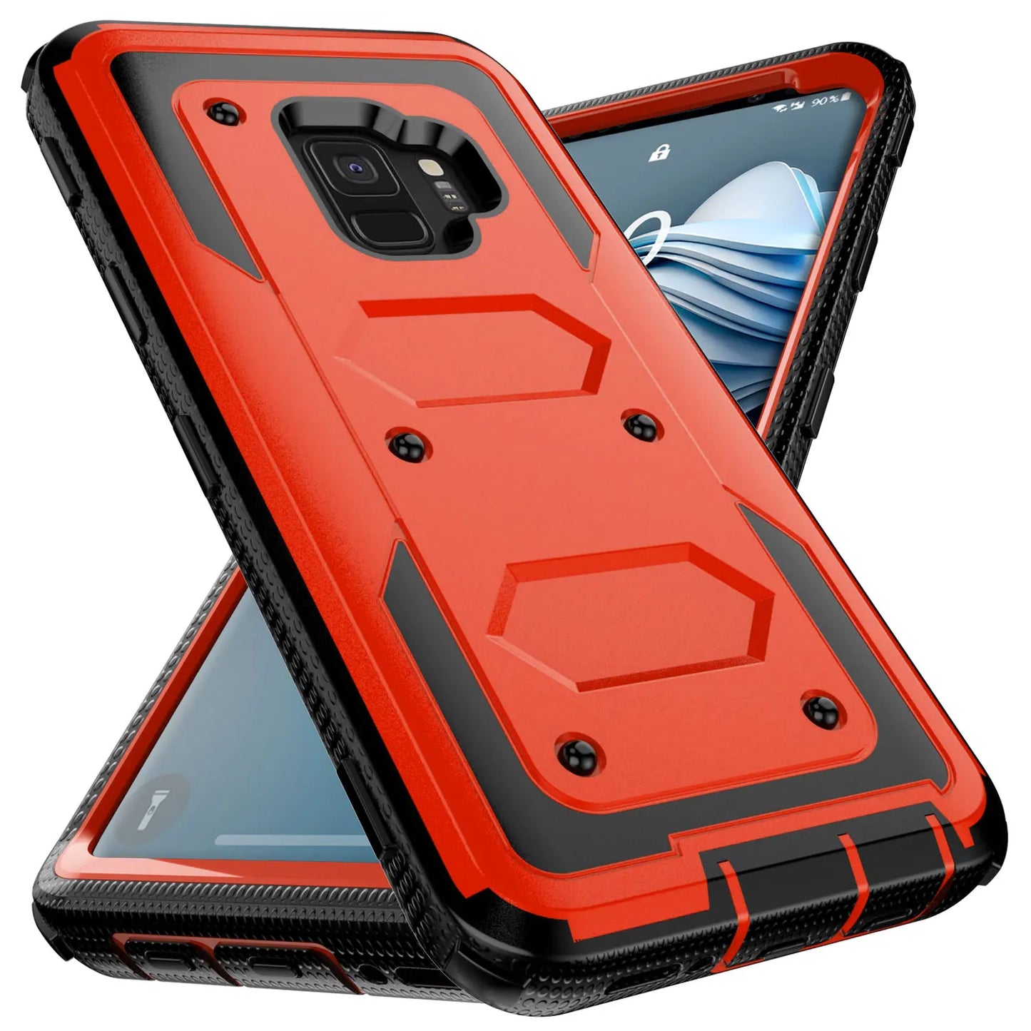 Samsung Galaxy S9 / S9+ Rugged Heavy-Duty Phone Case with Belt Clip Holster – 7 Colors