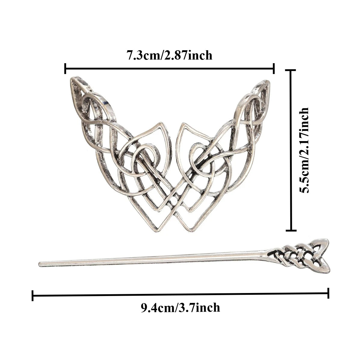 Retro Irish Celtic Knot Hairpin Hairpin Fashion Trend Personality Easiest for Match Hair Accessories Viking Norwegian Style Accessories Party Accessories Valentine's Day Mother's Day Birthday Gift