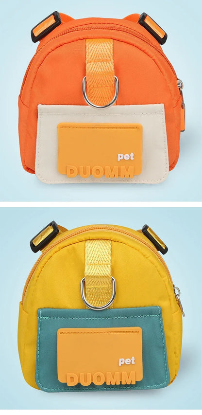 Dog Harness & Leash Set with Treat Pouch – Breathable No-Pull Puppy Harness for Small Dogs – Outdoor Training & Walking Kit