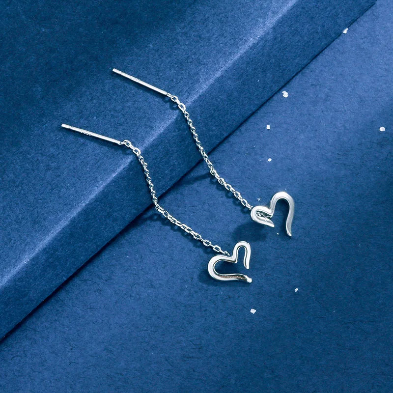 New Creative Long Chain Tassel Cube Dangle Earrings For Women Girls