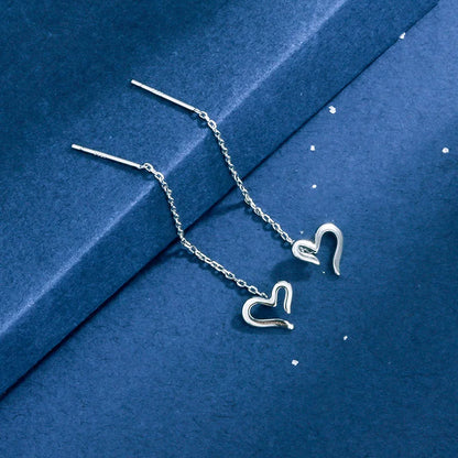 New Creative Long Chain Tassel Cube Dangle Earrings For Women Girls