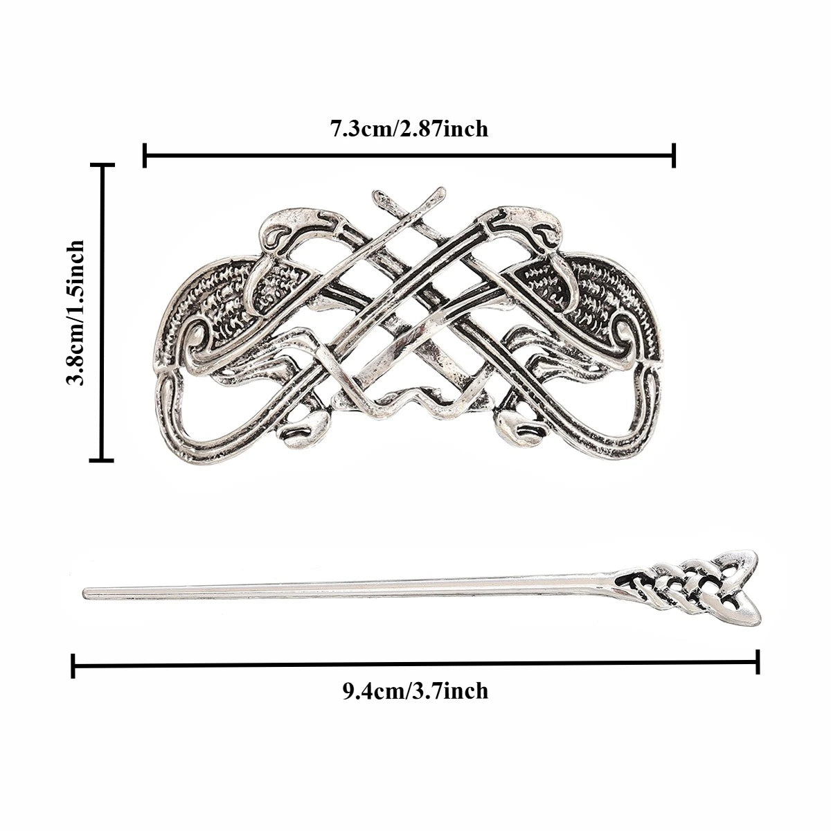 Viking Retro Celtic Knot Hairpin Hair Accessory for Women Fashionable and Versatile Norwegian Style Accessory, Party Accessory, Valentine's Day, Mother's Day, Birthday Gift