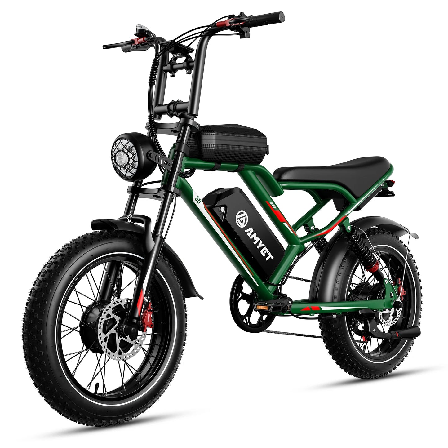 AMYET S8 2000W Dual Motor Electric Bike | 75+ Mile Range, Fat Tire Ebike | Origin Zero