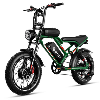 AMYET S8 2000W Dual Motor Electric Bike | 75+ Mile Range, Fat Tire Ebike | Origin Zero