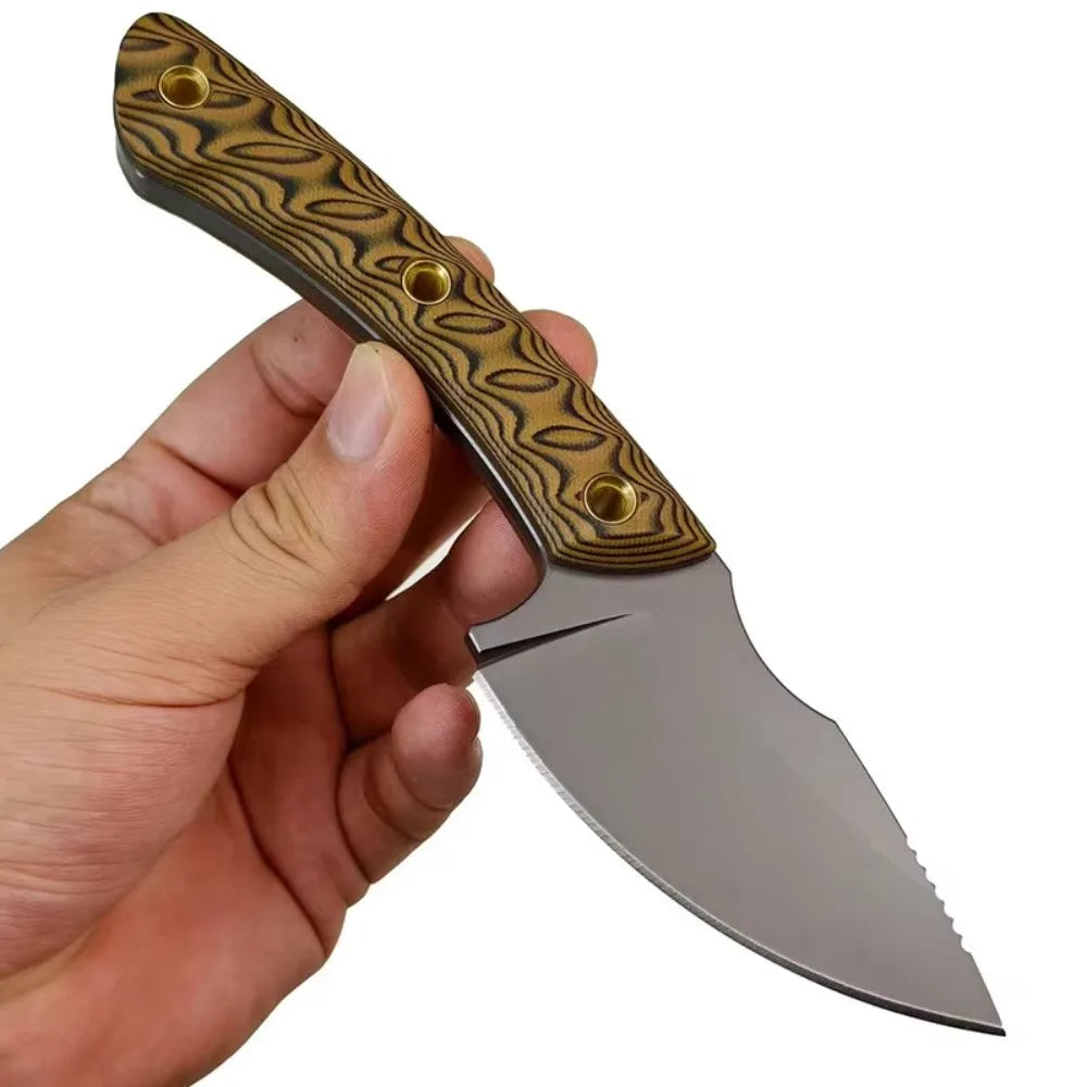 TOP Fixed Blade Knife High Hardness 8Cr13MoV Blade G10 Handle with Sheath Wilderness Hunting EDC Survival Holiday Gifts Tool