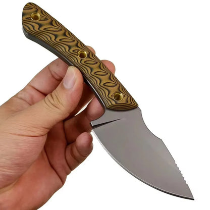 TOP Fixed Blade Knife High Hardness 8Cr13MoV Blade G10 Handle with Sheath Wilderness Hunting EDC Survival Holiday Gifts Tool