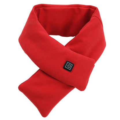 Electric Heating Scarf USB Charging Electric Heated Scarf Cold-Proof Heated Neck Scarf Washable for Climbing Hiking Cycling