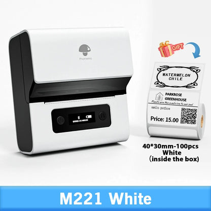 Phomemo Label and Upgrade Portable Label Maker M221 Barcode Label Printer Bluetooth Thermal Inkless Label Maker Support Phone&PC