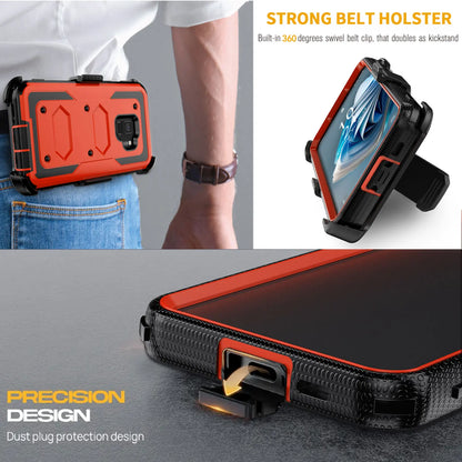 Samsung Galaxy S9 / S9+ Rugged Heavy-Duty Phone Case with Belt Clip Holster – 7 Colors