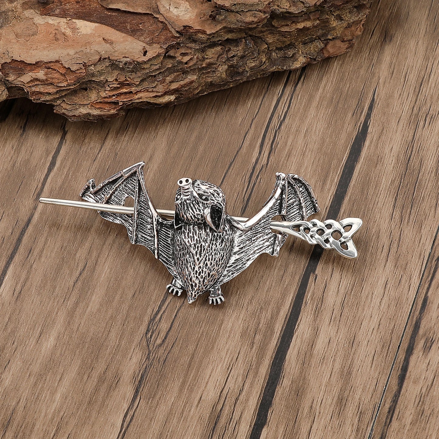 Viking Retro Gothic Hair Accessories Bat Hairpin Celtic Knot Hair Stick Hairpin Hair Accessories Scandinavian Norwegian Style Hair Accessories Party Accessories Valentine's Day Mother's Day Birthday Gift