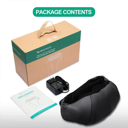 Shiatsu Neck and Shoulder Massager Heated Back Massager U Shape Deep Kneading Electric Massage Pillow For Neck Waist Leg Body