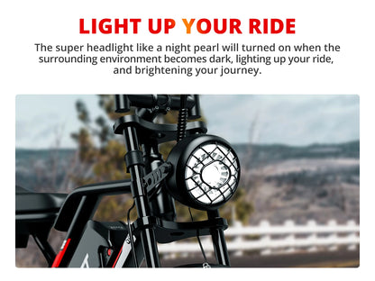 AMYET S8 2000W Dual Motor Electric Bike | 75+ Mile Range, Fat Tire Ebike | Origin Zero