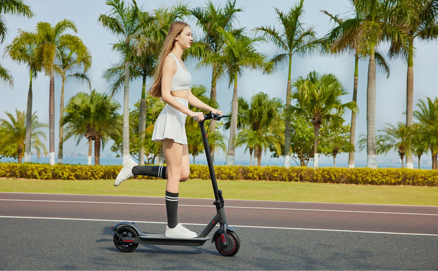 AOVOPRO G5.0 Foldable Electric Scooter – 350W Motor, 19 MPH, 16–21 Mile Range, 8.5" Tires