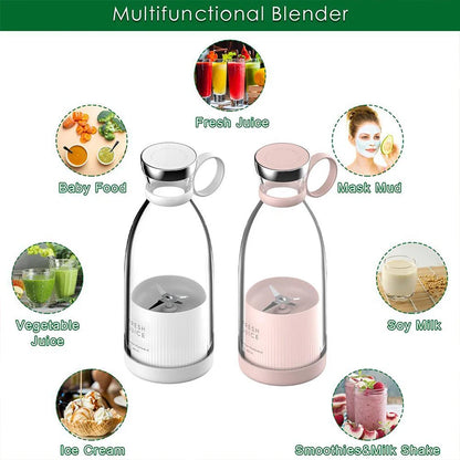 MIKO NICE Portable Mini Personal Blender – Wireless Electric Smoothie & Juice Maker, 350ml, USB Rechargeable