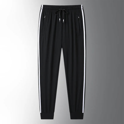 Men’s Ice Silk Jogger Pants – Lightweight Casual Sweatpants with Drawstring – Plus Size M–8XL, Loose Fit for Sports, Fitness & Everyday Wear