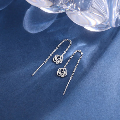 New Creative Long Chain Tassel Cube Dangle Earrings For Women Girls