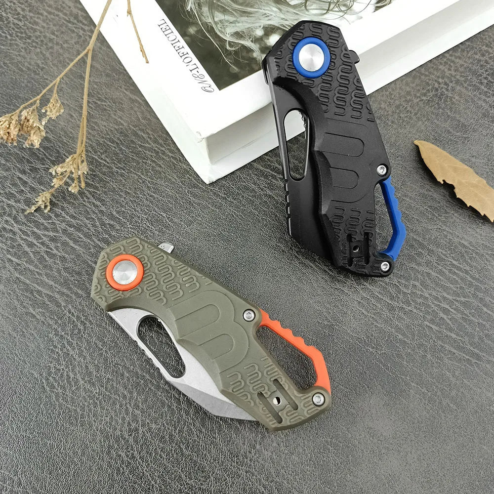 Multi-purpose Liner Lock Hunting EDC Pocket Knife 8Cr13 Blade Survival Camping Folding Knife Nylonfiber Handle