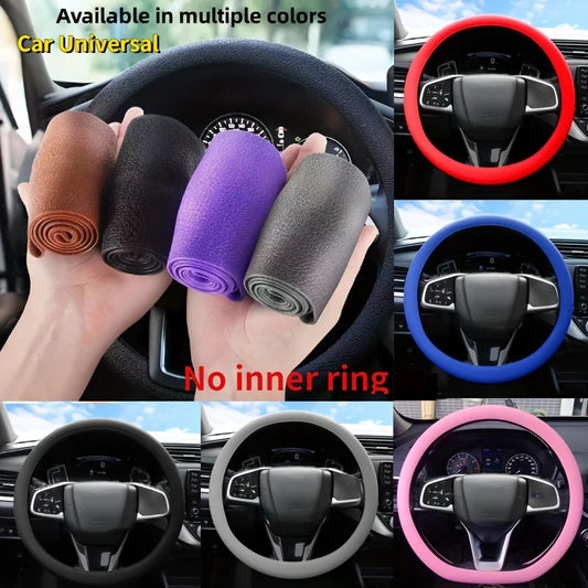 Silicone Steering Wheel Cover | Elastic Grip, Soft Touch, 19 Colors