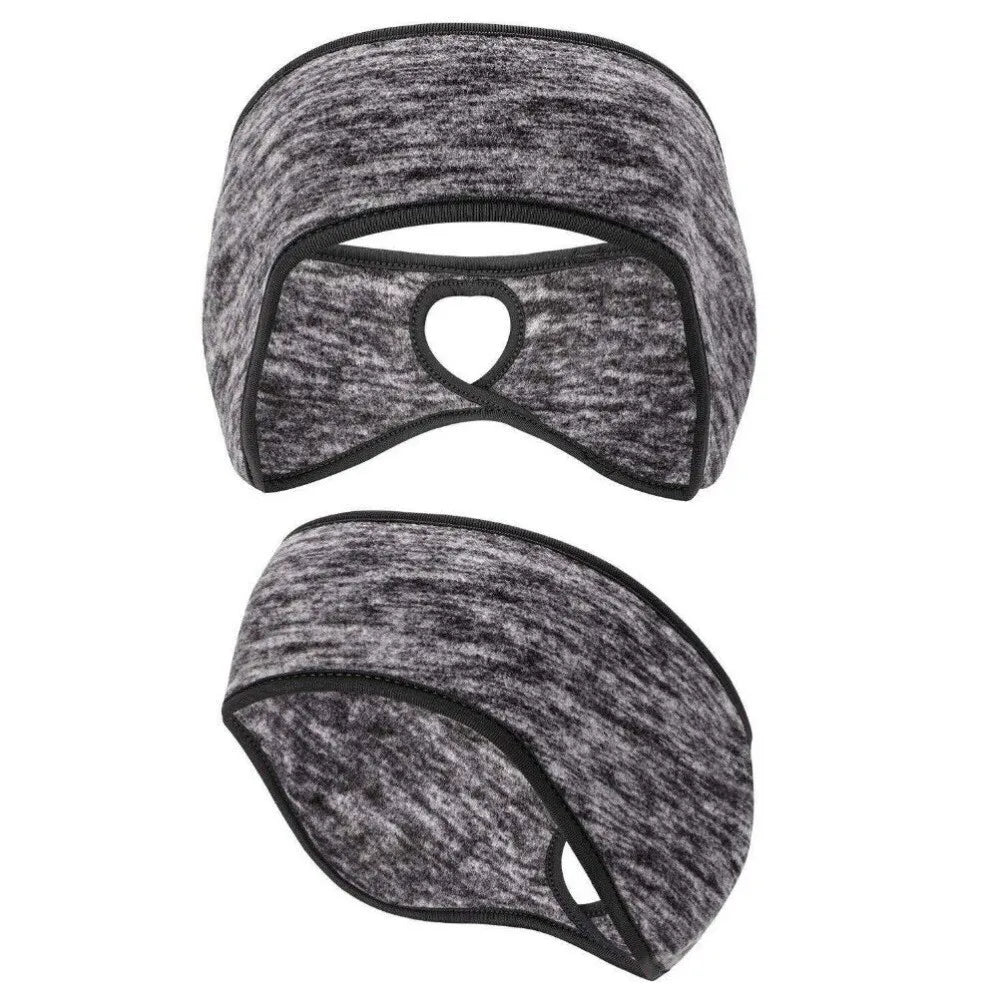 Women's Winter Ponytail Headband & Ear Warmer – Running, Ski, Yoga & Gym Sports Headwear