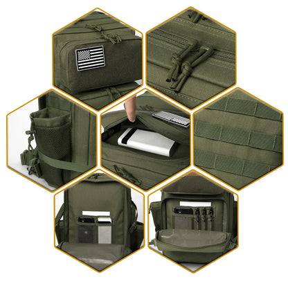 45L Tactical Backpack for Hiking, Camping & Travel | Men & Women | Bottle Holder | Origin Zero