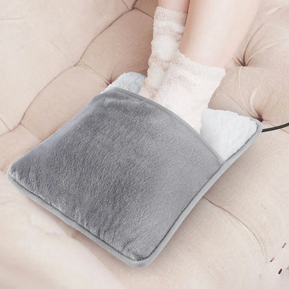 Winter Electric Foot Heating Pad USB Soft Plush Thermal Blanket Feet Foot Warming Mat Heating Slippers for Home Office Bedroom