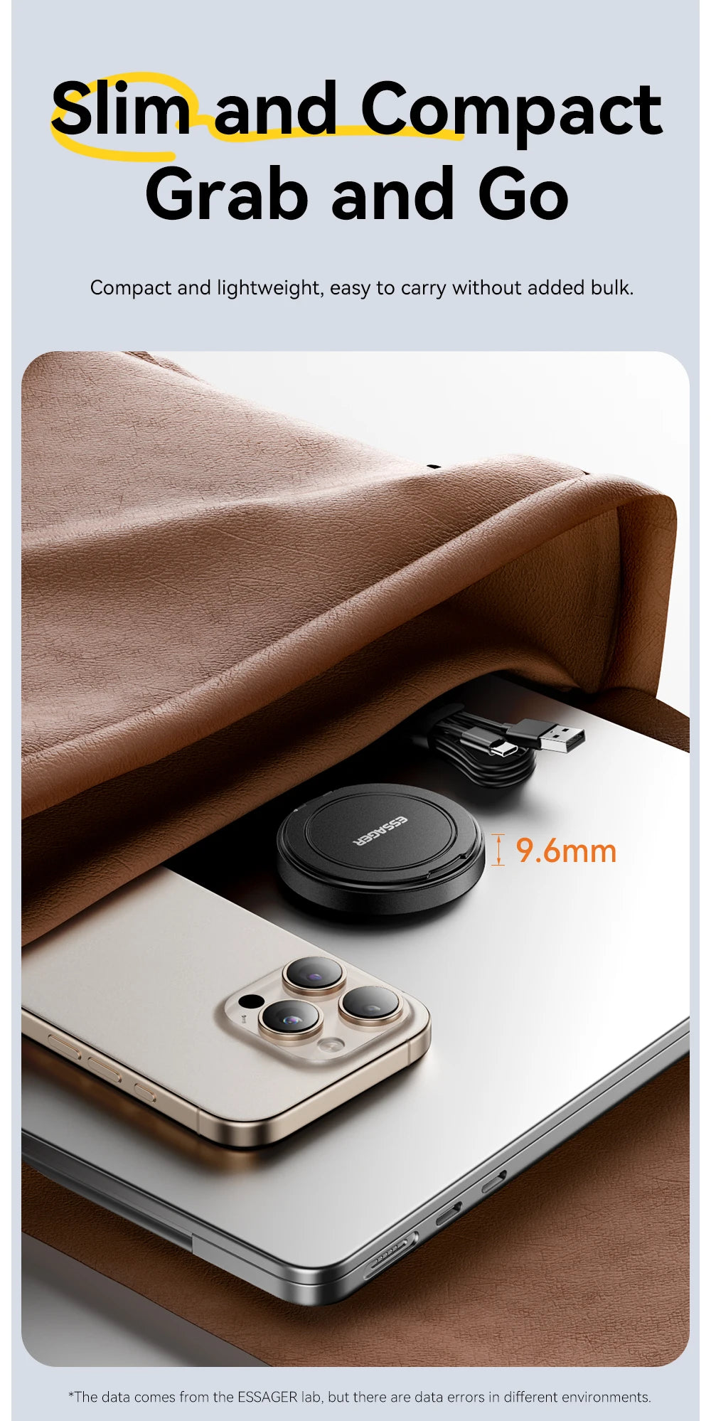 Essager 15W Magnetic Wireless Charger & Stand | MagSafe iPhone 16-12 | Origin Zero