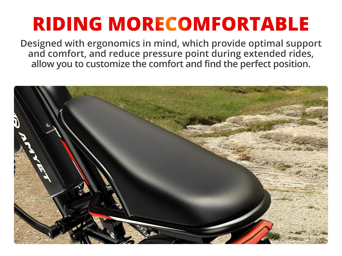 AMYET S8 2000W Dual Motor Electric Bike | 75+ Mile Range, Fat Tire Ebike | Origin Zero