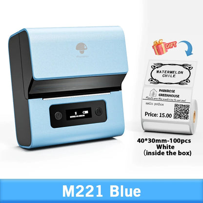 Phomemo Label and Upgrade Portable Label Maker M221 Barcode Label Printer Bluetooth Thermal Inkless Label Maker Support Phone&PC