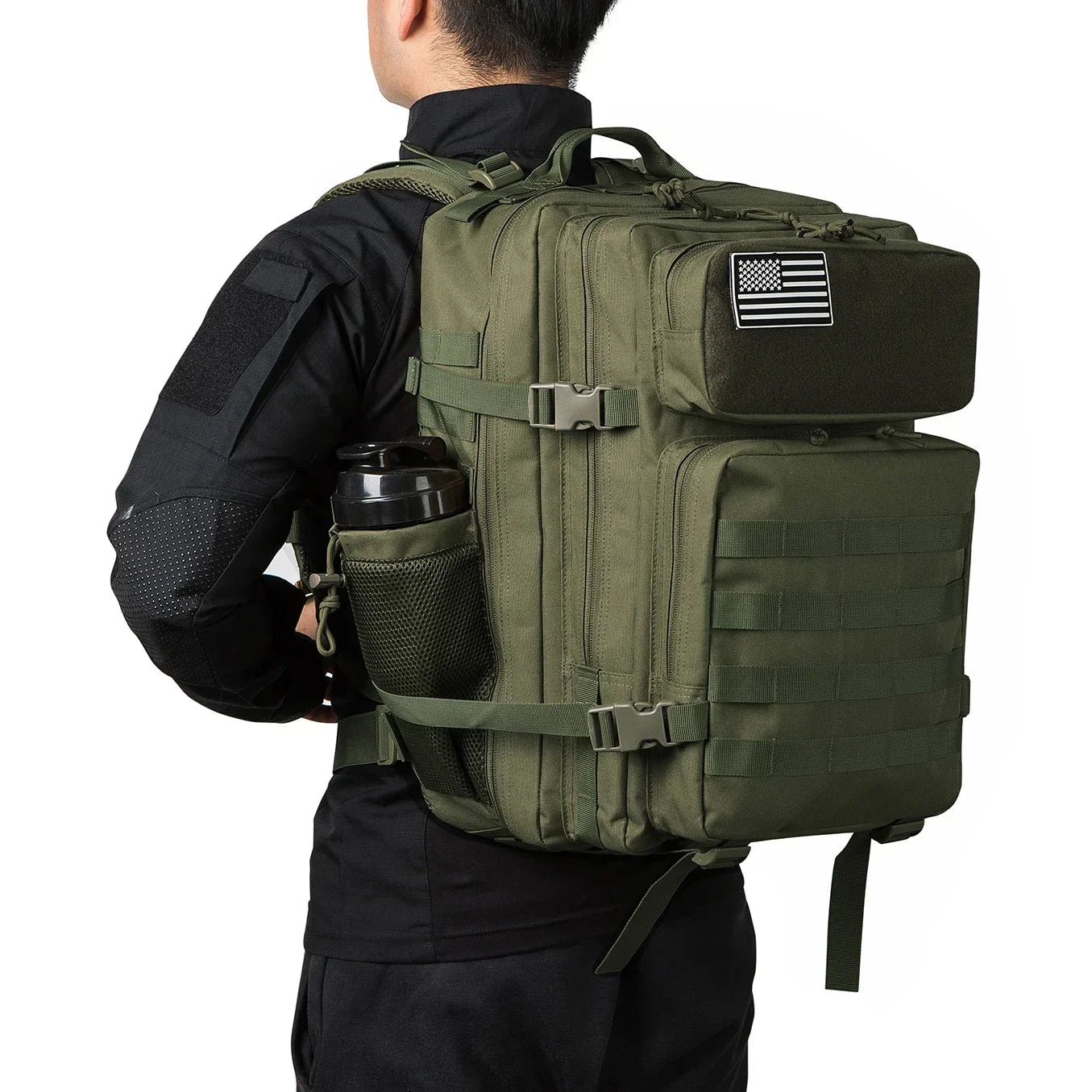 45L Tactical Backpack for Hiking, Camping & Travel | Men & Women | Bottle Holder | Origin Zero