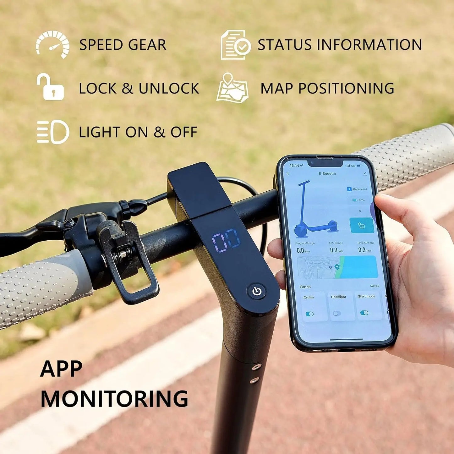 AOVOPRO G5.0 Foldable Electric Scooter – 350W Motor, 19 MPH, 16–21 Mile Range, 8.5" Tires