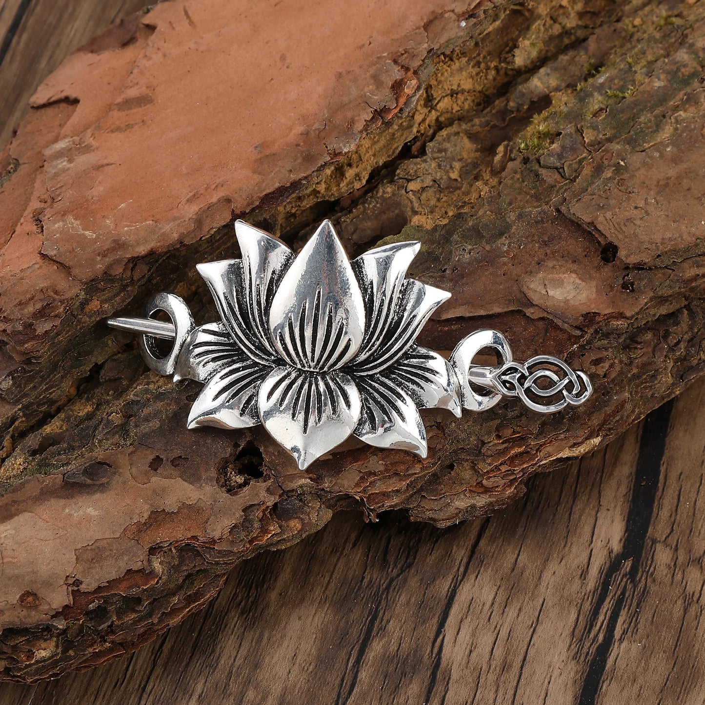 Hot Selling Scandinavian Viking Celtic Knot Lotus Hairpin Irish Retro Hairpin Women's Hair Accessories Valentine's Day Mother's Day Birthday Gift