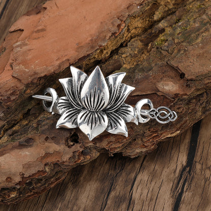 Hot Selling Scandinavian Viking Celtic Knot Lotus Hairpin Irish Retro Hairpin Women's Hair Accessories Valentine's Day Mother's Day Birthday Gift