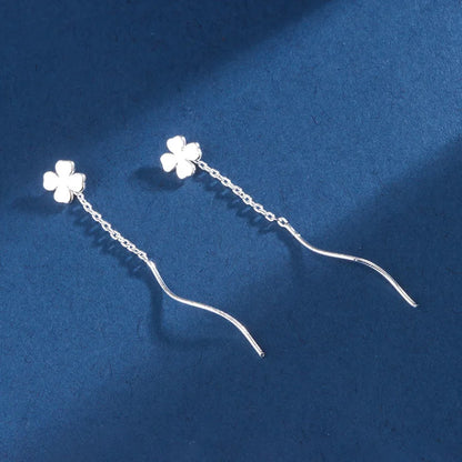 New Creative Long Chain Tassel Cube Dangle Earrings For Women Girls