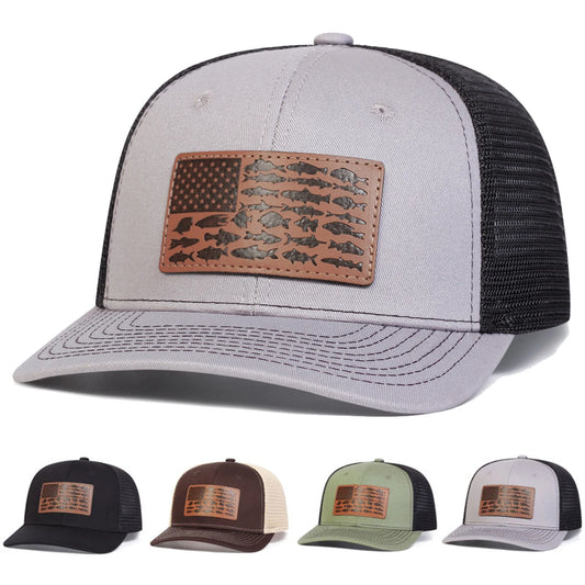 Unisex Fish Flag Baseball Cap | Mesh Trucker Hat, Adjustable, 4 Colors | Origin Zero
