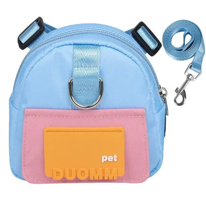 Dog Harness & Leash Set with Treat Pouch – Breathable No-Pull Puppy Harness for Small Dogs – Outdoor Training & Walking Kit