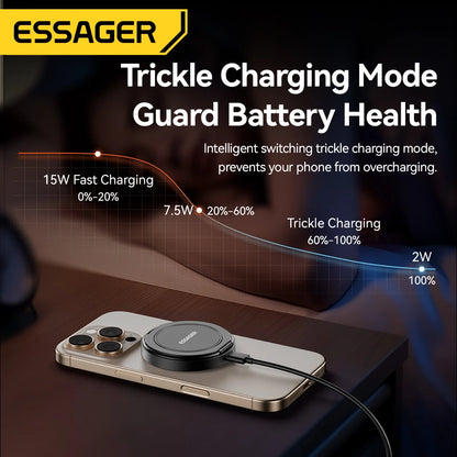 Essager 15W Magnetic Wireless Charger & Stand | MagSafe iPhone 16-12 | Origin Zero