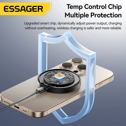 Essager 15W Magnetic Wireless Charger & Stand | MagSafe iPhone 16-12 | Origin Zero