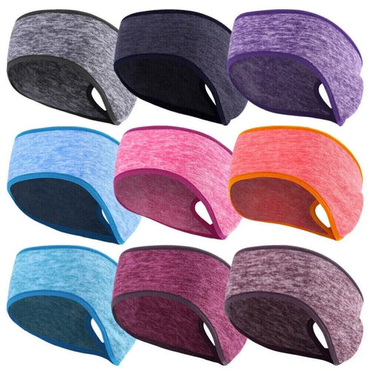 Women's Winter Ponytail Headband & Ear Warmer – Running, Ski, Yoga & Gym Sports Headwear