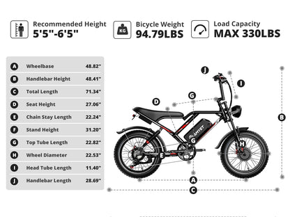 AMYET S8 2000W Dual Motor Electric Bike | 75+ Mile Range, Fat Tire Ebike | Origin Zero