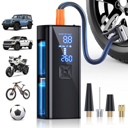 Portable Tire Inflator Air Compressor | 150PSI, 25000mAh, LED Light | Origin Zero