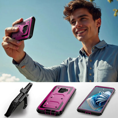 Samsung Galaxy S9 / S9+ Rugged Heavy-Duty Phone Case with Belt Clip Holster – 7 Colors