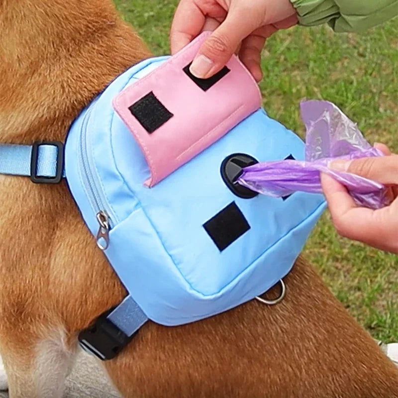 Dog Harness & Leash Set with Treat Pouch – Breathable No-Pull Puppy Harness for Small Dogs – Outdoor Training & Walking Kit
