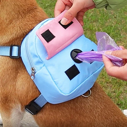 Dog Harness & Leash Set with Treat Pouch – Breathable No-Pull Puppy Harness for Small Dogs – Outdoor Training & Walking Kit