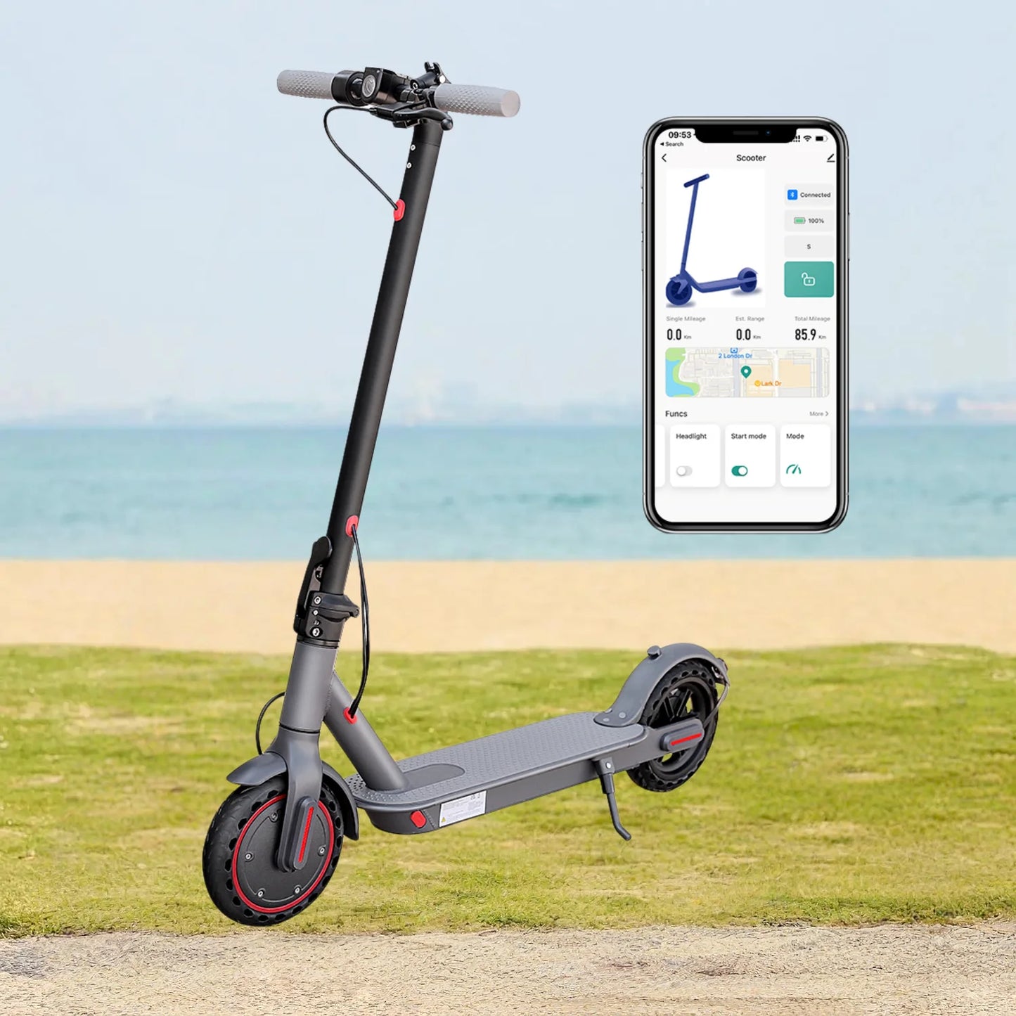 AOVOPRO G5.0 Foldable Electric Scooter – 350W Motor, 19 MPH, 16–21 Mile Range, 8.5" Tires