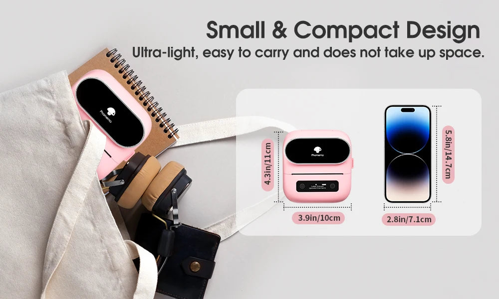 Phomemo Label Printer M220 Label Maker Mini Barcode Label Printer Wireless Portable Sticker Label Maker Machine for Address